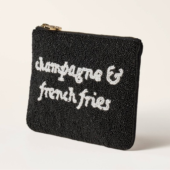 Kate spade Champagne & French Fries beaded clutch Kate spade x target - Picture 2 of 4